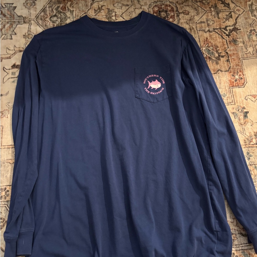Southern Tide Blue Long Sleeve Tee